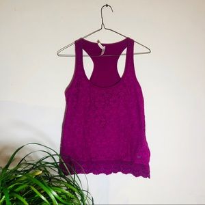 Aeropostale Pink Lace Tanktop